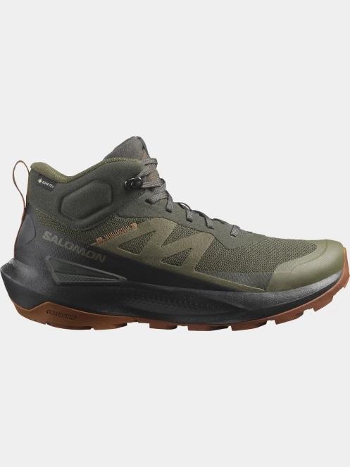 Salomon Elixir Activ Mid Gore-Tex férfi túrabakancs oliva színben 3