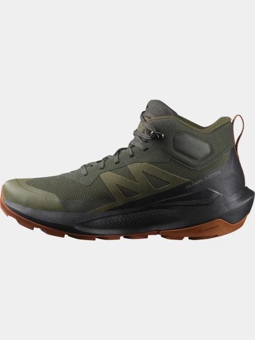 Salomon Elixir Activ Mid Gore-Tex férfi túrabakancs oliva színben 4