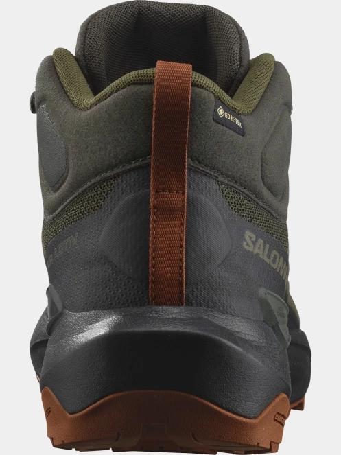 Salomon Elixir Activ Mid Gore-Tex férfi túrabakancs oliva színben 5