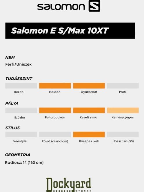 Salomon E S/Max 10 Xt + Mi12 Gw F80 síléc kék színben 8