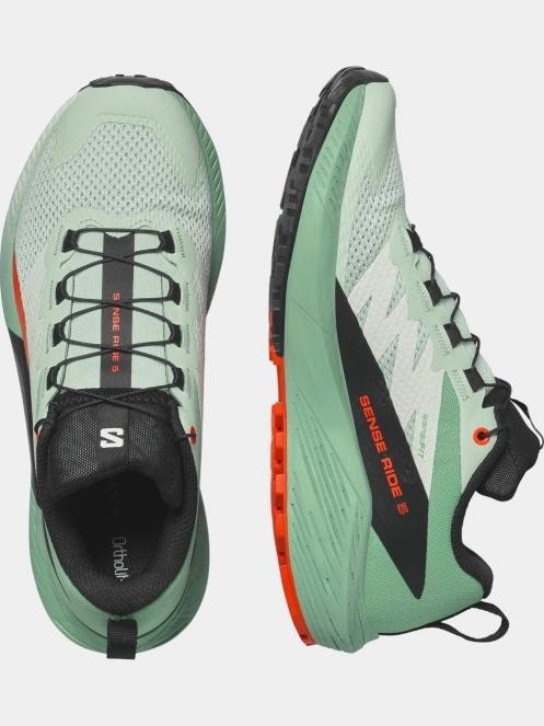 Salomon Sense Ride 5 W női terepfutó cipő zöld színben 6