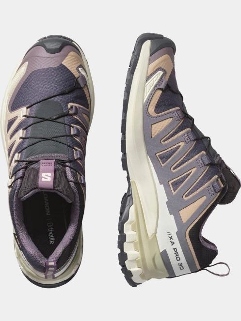 Salomon Xa Pro 3D V9 Gore-Tex női terepfutó cipő lila színben 6