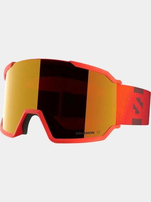 Salomon S/View 3 Ml síszemüveg piros színben 2