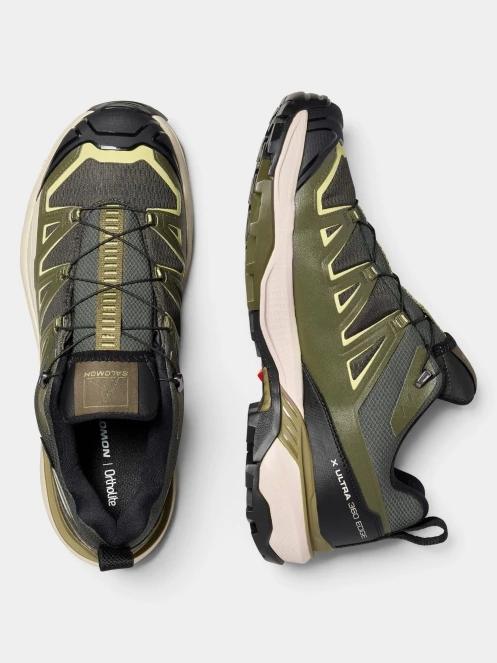 Salomon X Ultra 360 Edge Gtx férfi vízhatlan túracipő sötétzöld színben 12