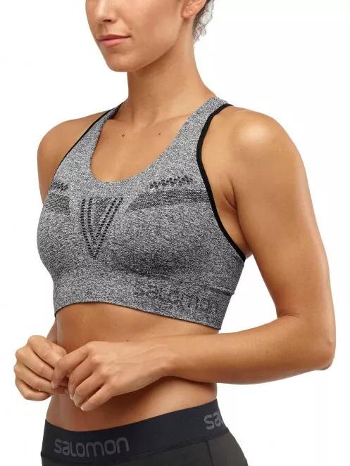 Salomon Elevate Move'On Bra W női sportmelltartó szürke színben 2