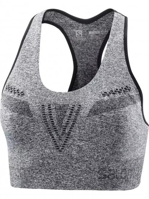 Salomon Elevate Move'On Bra W női sportmelltartó szürke színben 4