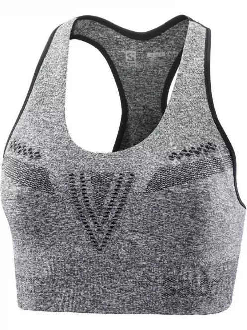 Salomon ELEVATE MOVE'ON BRA W női sportmelltartó szürke színben 4