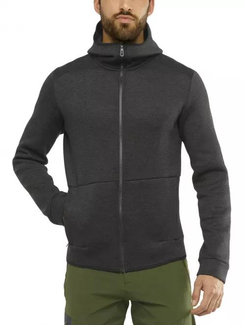 Salomon Sight Hoodie M férfi polár pulóver szürke színben 2