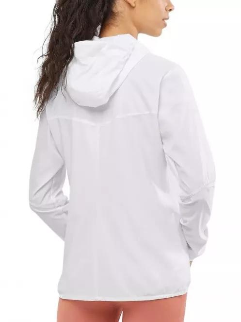 Salomon AGILE FZ HOODIE W női futódzseki fehér színben 3