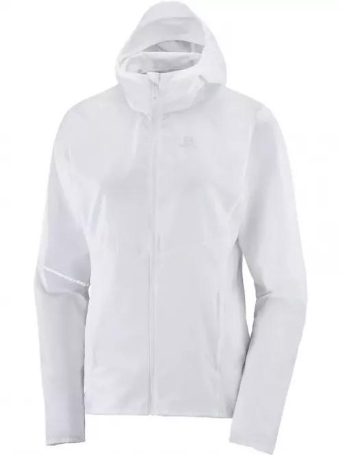 Salomon AGILE FZ HOODIE W női futódzseki fehér színben 4