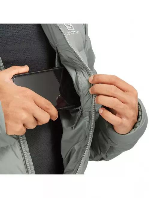 Salomon SIGHT STORM HOODIE M férfi utcai kabát szürke színben 5