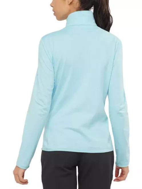 Salomon OUTRACK FULL ZIP MID W női polár pulóver világoskék színben 3