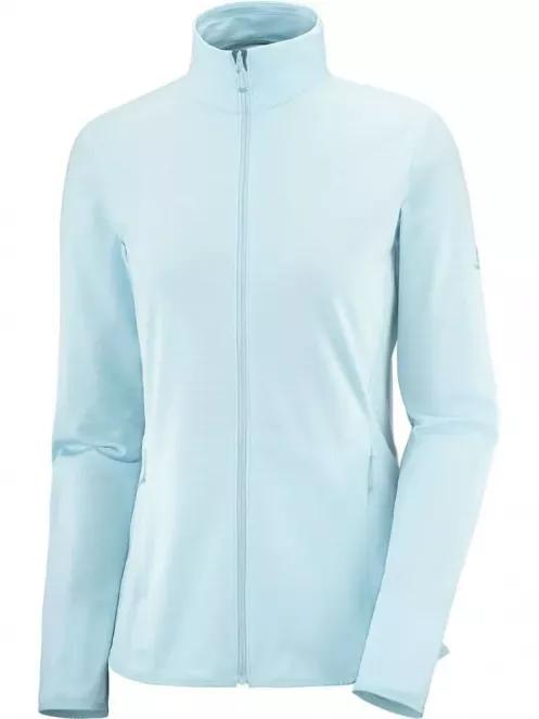 Salomon OUTRACK FULL ZIP MID W női polár pulóver világoskék színben 4