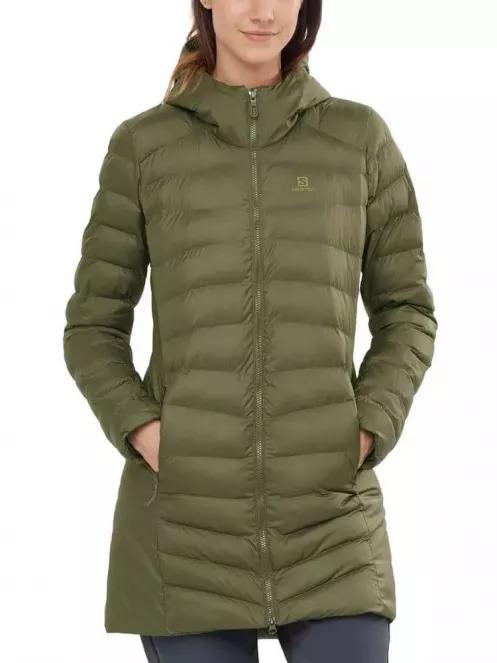 Salomon SIGHT STORM HOODIE W női utcai kabát zöld színben 2
