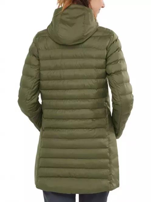 Salomon SIGHT STORM HOODIE W női utcai kabát zöld színben 3