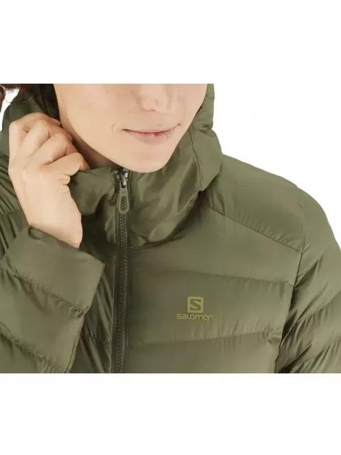 Salomon SIGHT STORM HOODIE W női utcai kabát zöld színben 4