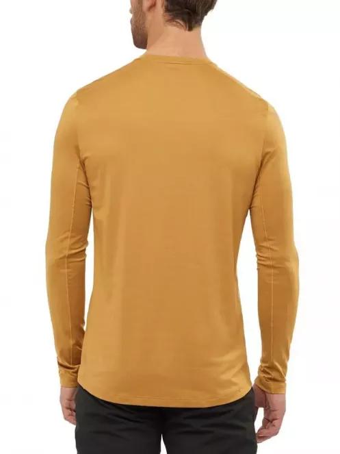 Salomon XA LONG SLEEVE TEE M férfi hosszú ujjú sport póló sárga színben 3