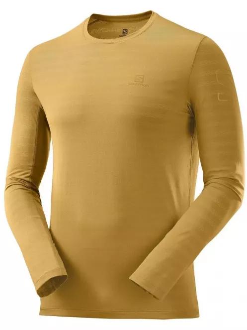 Salomon XA LONG SLEEVE TEE M férfi hosszú ujjú sport póló sárga színben 4