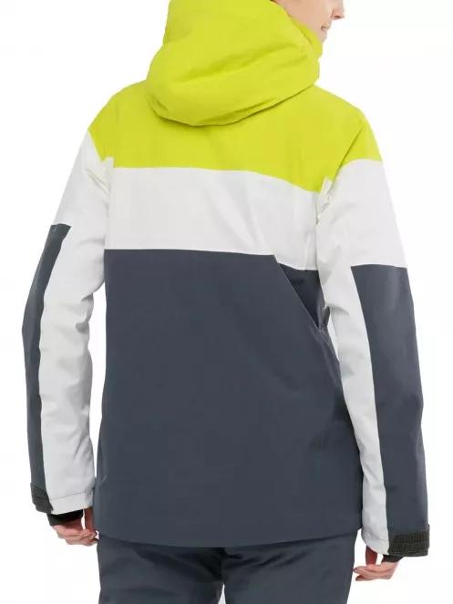 Salomon Slalom Jkt W női síkabát szürke színben 3