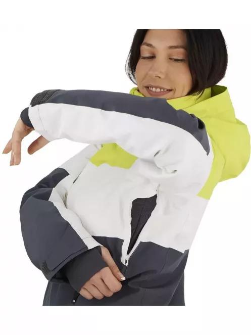 Salomon Slalom Jkt W női síkabát szürke színben 7
