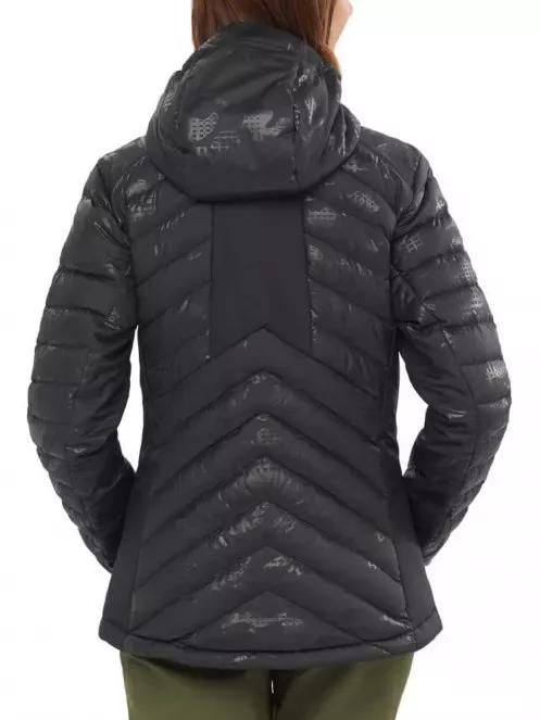 Salomon TRANSITION DOWN HOODIE W női utcai kabát fekete színben 3