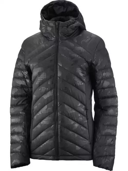 Salomon TRANSITION DOWN HOODIE W női utcai kabát fekete színben 7