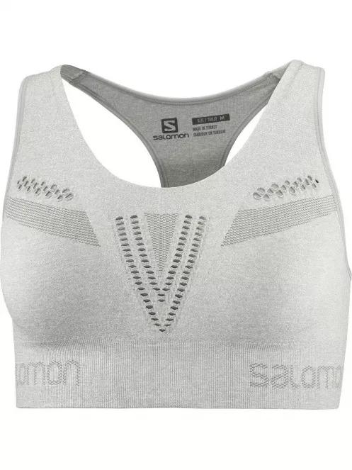 Salomon ELEVATE MOVE'ON BRA W női sportmelltartó szürke színben 4