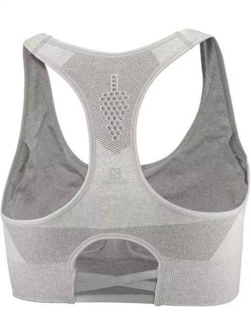 Salomon ELEVATE MOVE'ON BRA W női sportmelltartó szürke színben 5