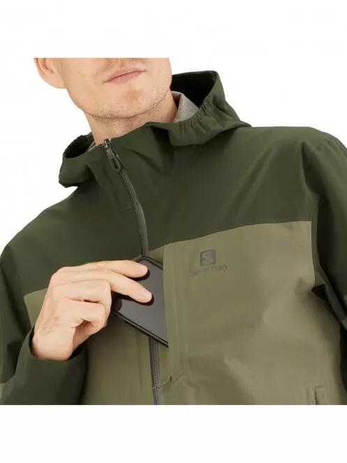 Salomon Outrack 2.5L Jacket M férfi túrakabát oliva színben 4