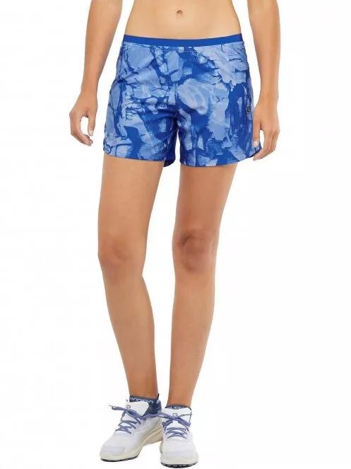 Salomon Cross 5'' Short W női sport rövidnadrág kék színben 2