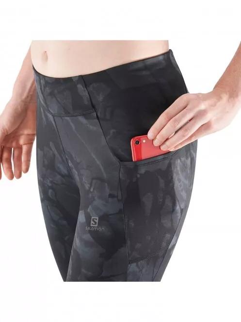 Salomon Cross Run 21'' Tight W női sportnadrág fekete színben 4