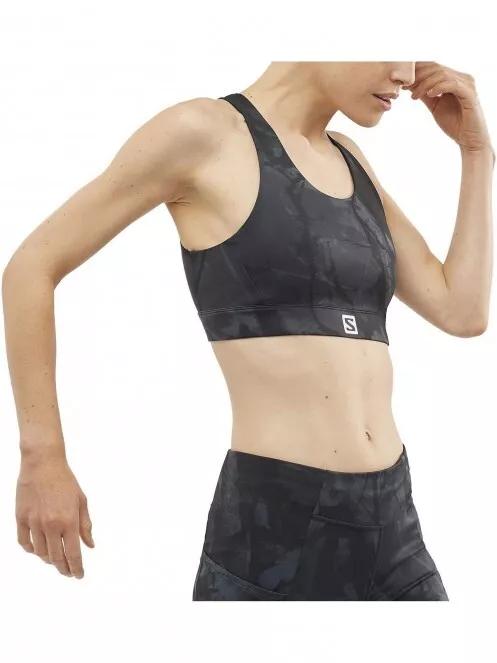 Salomon Cross Run Bra W női sportmelltartó fekete színben 2
