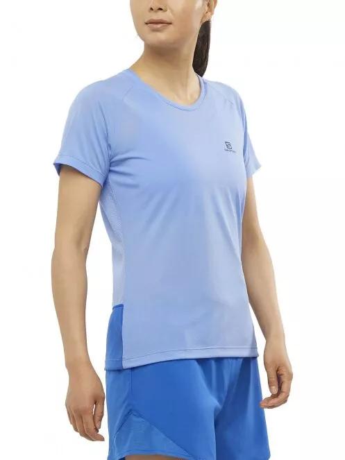 Salomon Cross Rebel Ss Tee W női rövid ujjú sport póló világoskék színben 2