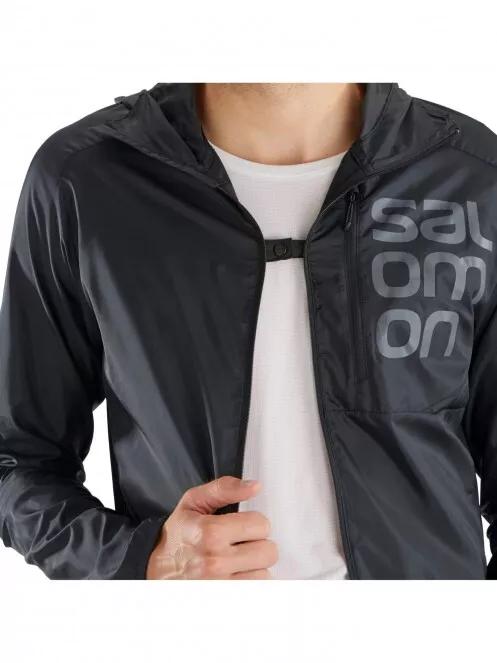 Salomon Bonatti Cross Fz Hoodie M férfi futódzseki fekete színben 4