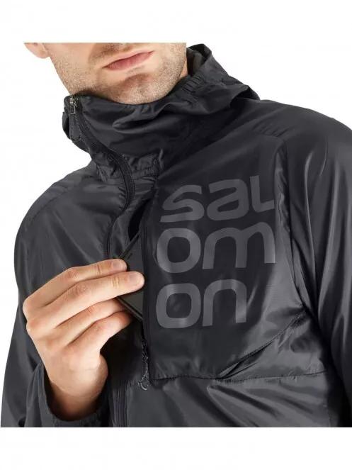 Salomon Bonatti Cross Fz Hoodie M férfi futódzseki fekete színben 5