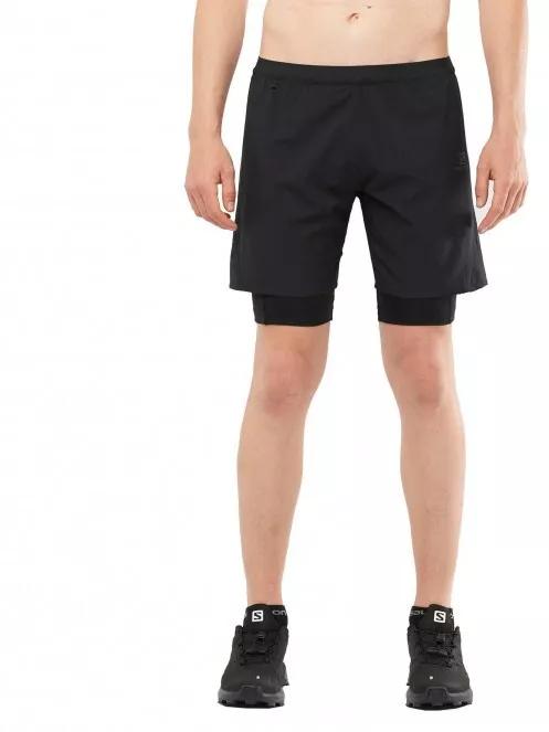 Salomon Cross Twinskin Shorts M férfi sport rövidnadrág fekete színben 2