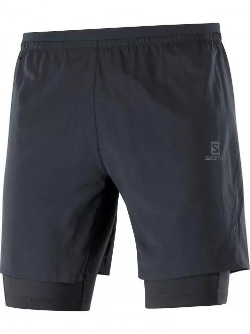 Salomon Cross Twinskin Shorts M férfi sport rövidnadrág fekete színben 7