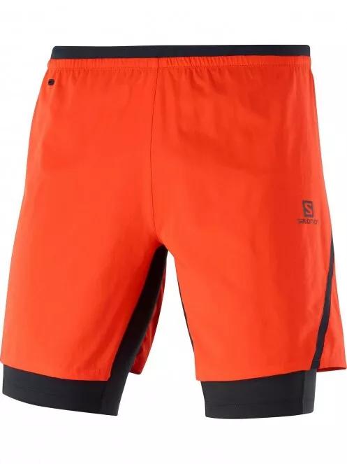 Salomon Cross Twinskin Shorts M férfi sport rövidnadrág piros színben 6