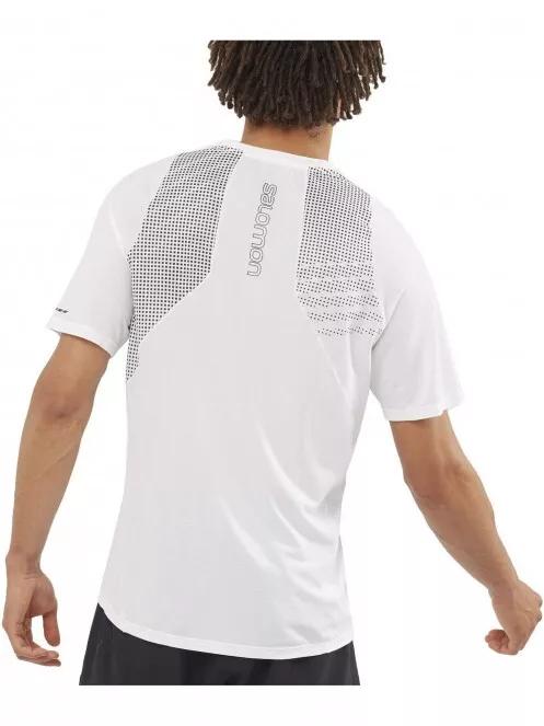 Salomon Sense Aero Ss Tee M férfi rövid ujjú sport póló fehér színben 3