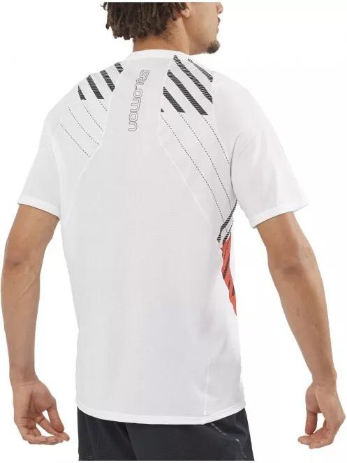 Salomon Sense Aero Ss Tee M férfi rövid ujjú sport póló fehér színben 3