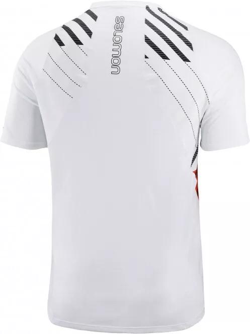 Salomon Sense Aero Ss Tee M férfi rövid ujjú sport póló fehér színben 5