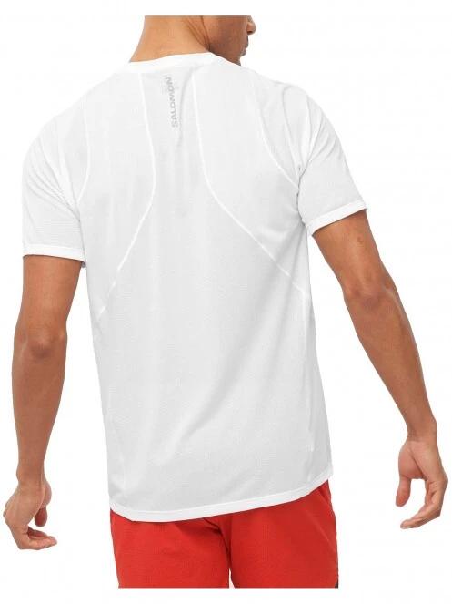 Salomon Sense Aero Ss Tee M férfi rövid ujjú sport póló fehér színben 3