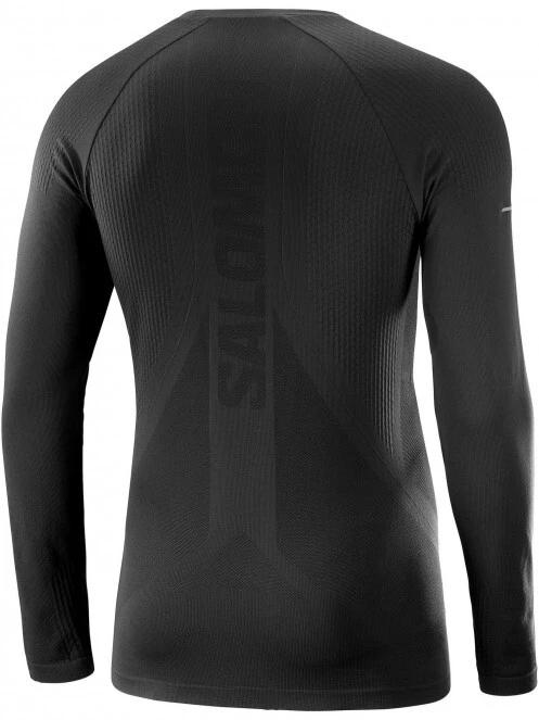 Salomon Sense Ls Tee M férfi hosszú ujjú sport póló fekete színben 5