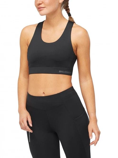 Salomon Cross Run Bra W női sportmelltartó fekete színben 2