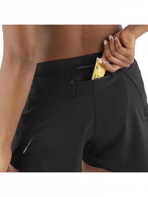 Salomon Cross 2In1 Short W női sport rövidnadrág fekete színben 5