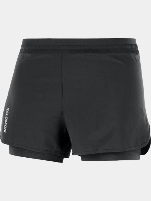 Salomon Cross 2In1 Shorts W női sport rövidnadrág fekete színben 2