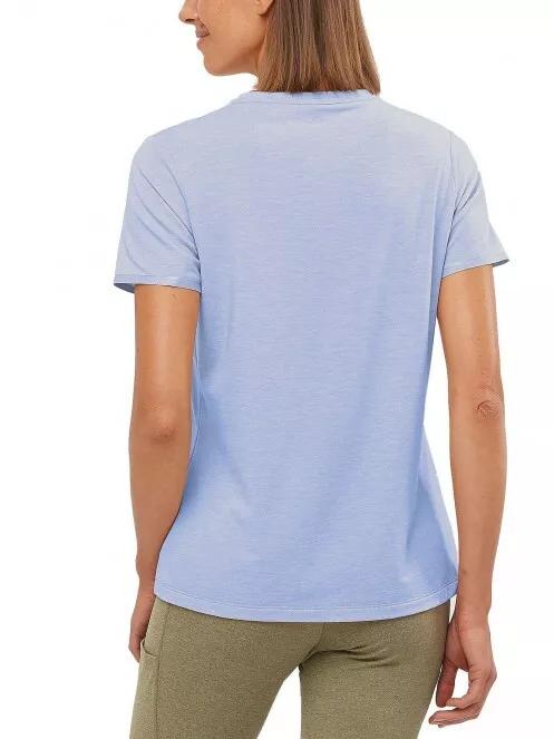 Salomon Sntial Tencel Ss Tee W női rövid ujjú sport póló kék színben 3