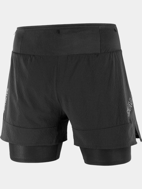 Salomon Sense 2In1 Shorts M férfi sport rövidnadrág fekete színben 4