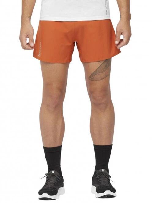 Salomon Cross 5'' Shorts férfi sport rövidnadrág narancssárga színben 2
