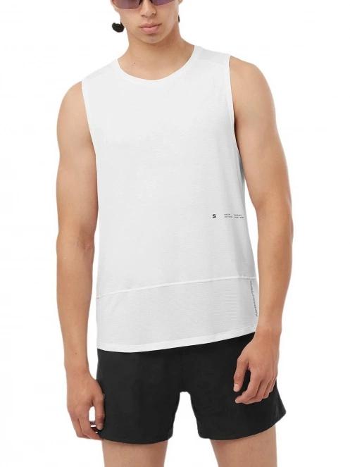 Salomon Cross Run Tank Gfx M férfi atléta fehér színben 2